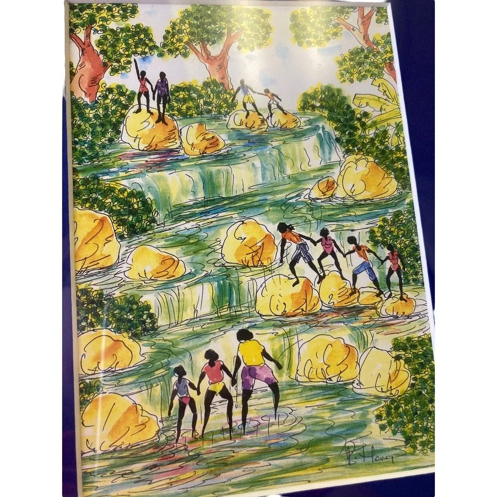 Vintage B Henry? Jamaica Photo Painting